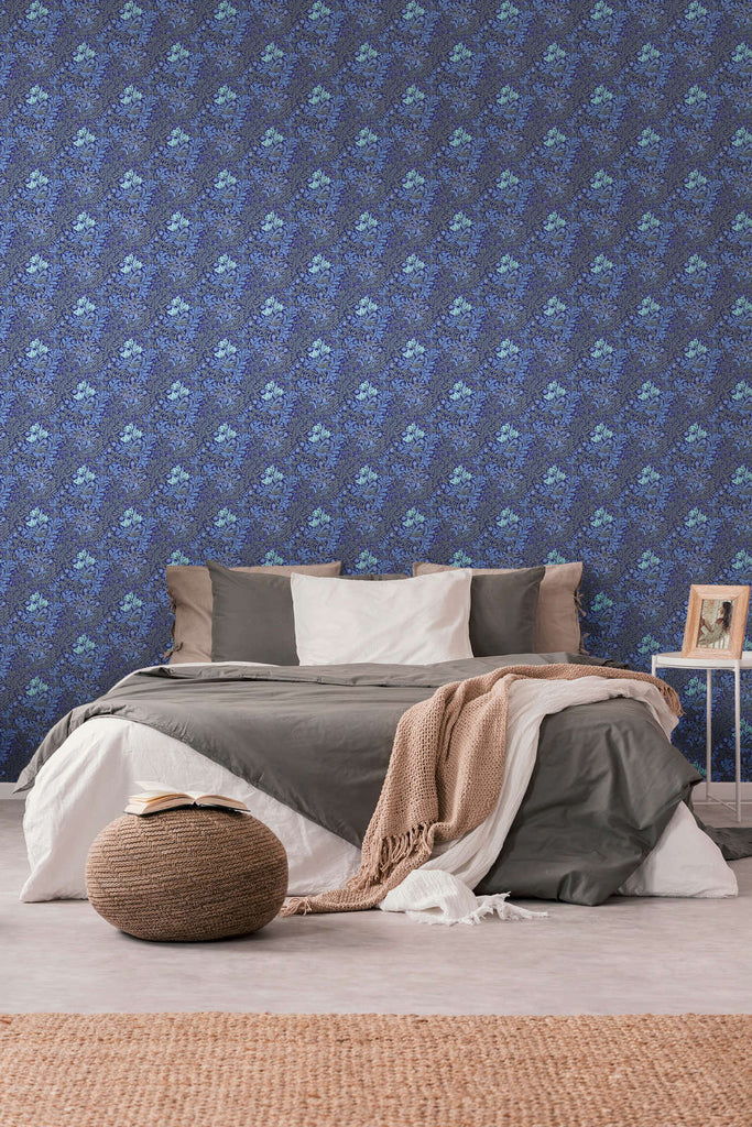 Art of Eden Blue Wallcovering | AS Creation