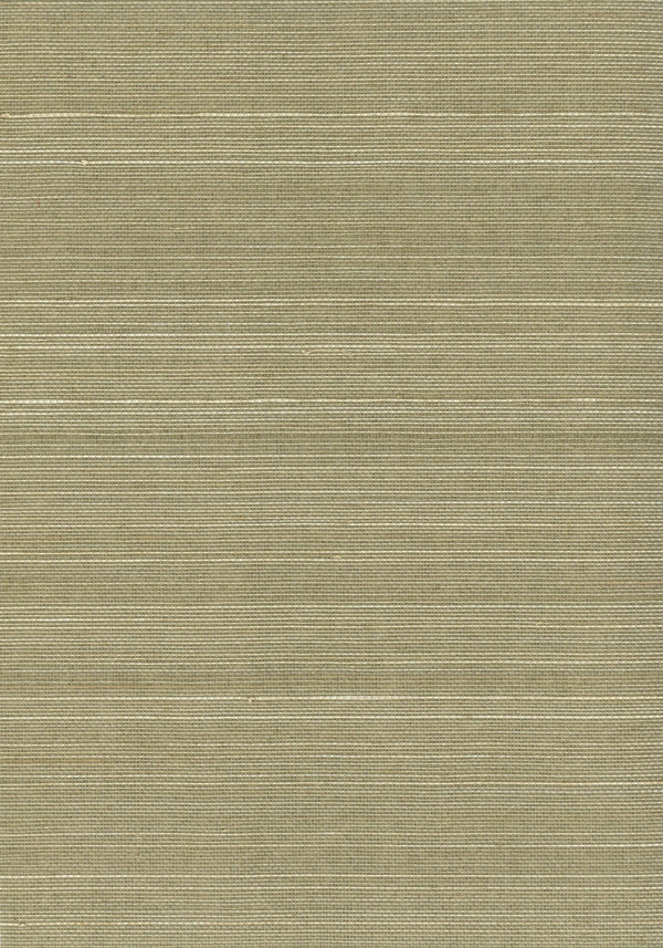 Wellfleet-Olive Gray Abaca Wallcovering | Phillipe Romano