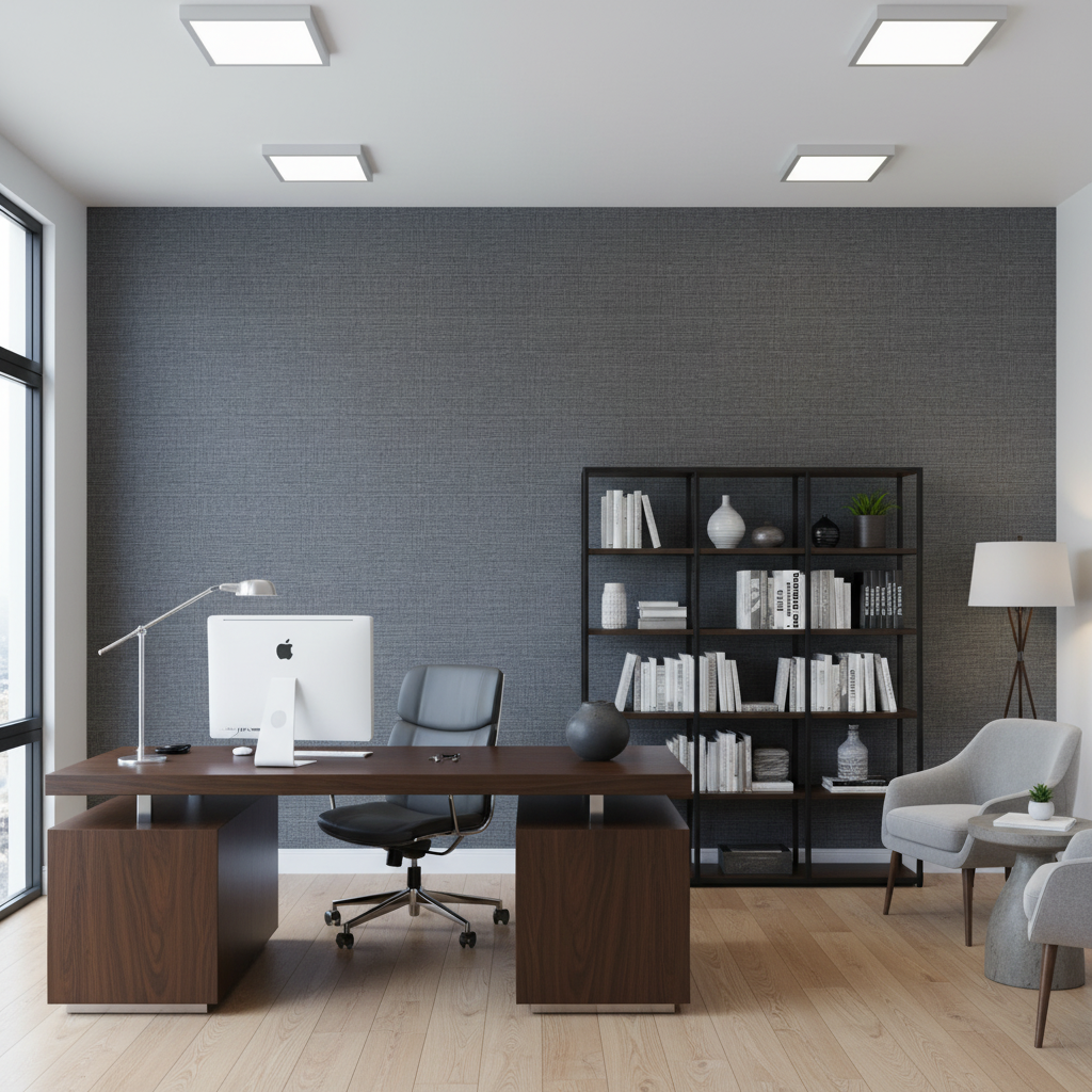 Barnard Type II Vinyl | Hollywood Wallcoverings - Corporate Office commercial room setting