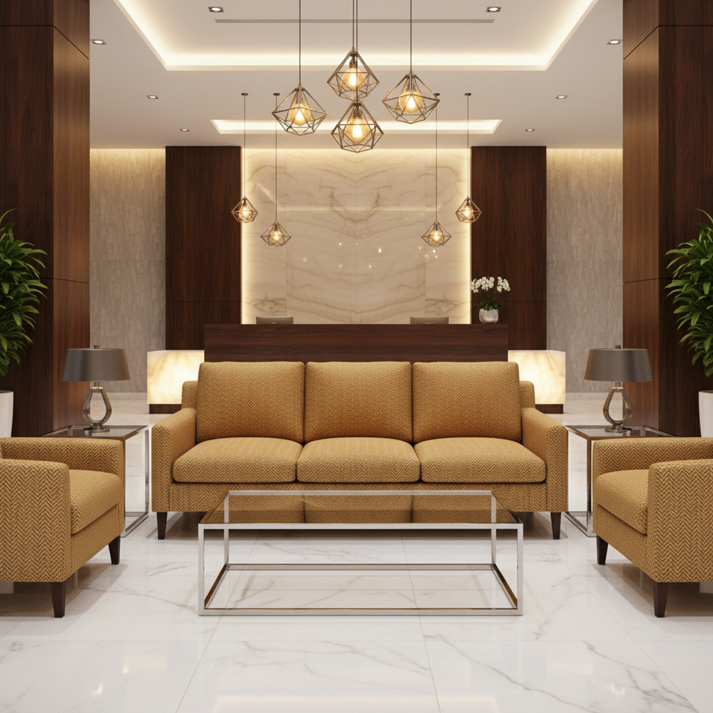 Rainbow Reef - Bark Upholstered Sofa | Architectural Fabrics