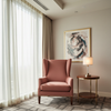 Ultrasuede  Rosewood Pink Upholstered Chair | Ultrasuede Upholstery
