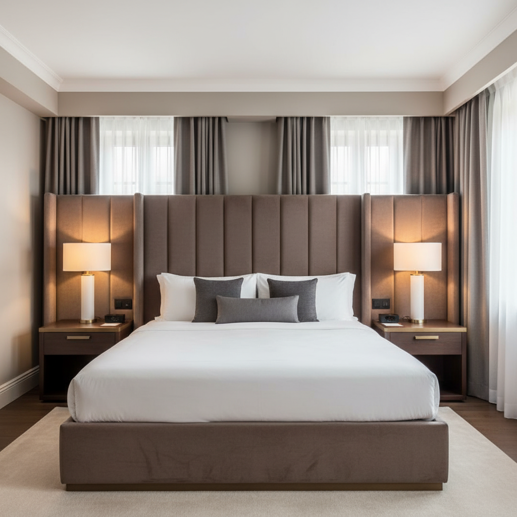 Treasure Beach - Chestnut Upholstered Headboard | Architectural Fabrics