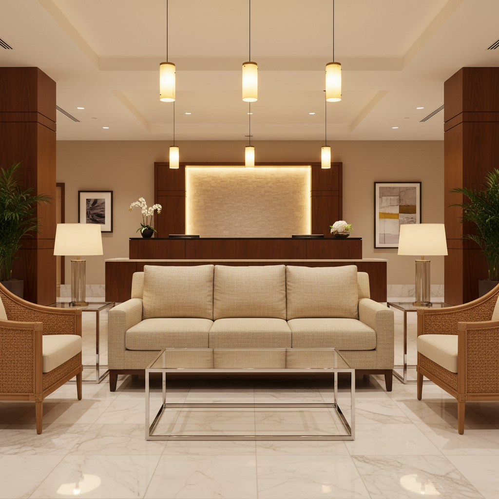 Rattan Bay - Natural Upholstered Sofa | Architectural Fabrics