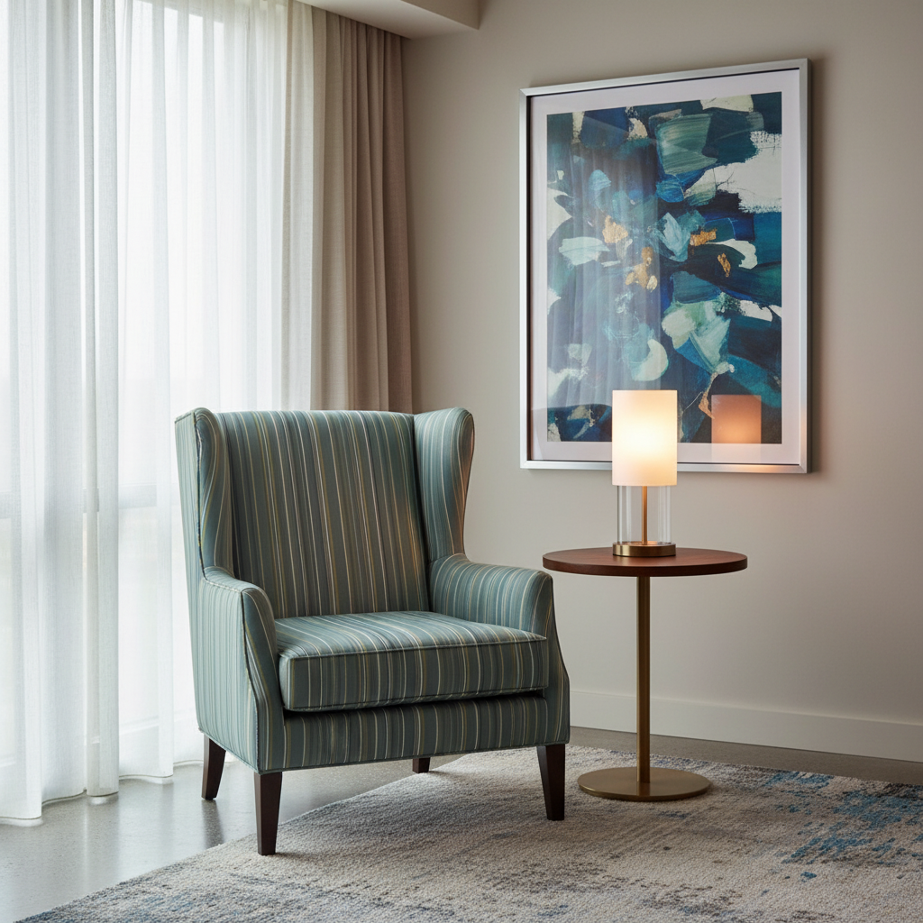 Sandy Point Stripe - Stroll Upholstered Chair | Architectural Fabrics