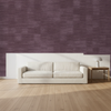 Nantucket Grasscloth Deep Plum Wallcovering | Phillipe Romano room setting