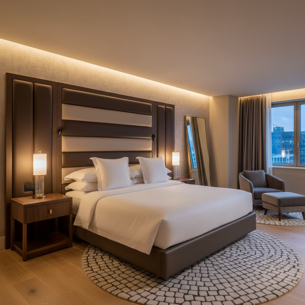 Rocky Mount Cordovan Upholstered Headboard | Architectural Fabrics