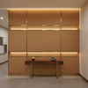 Smooth Matte Finish Caramel Tan Upholstered Wall Panel | Architectural Fabrics