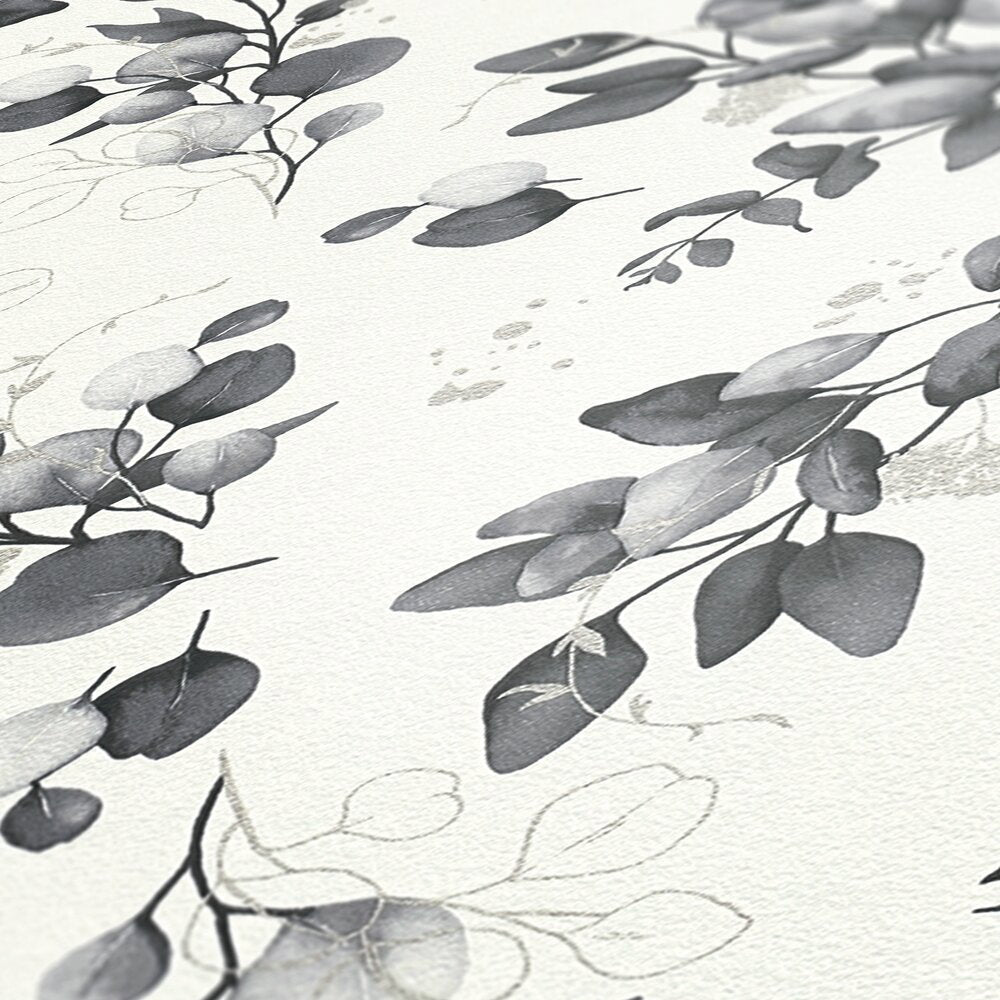 Pure Elegance Light Grey Wallcovering | AS Creation
