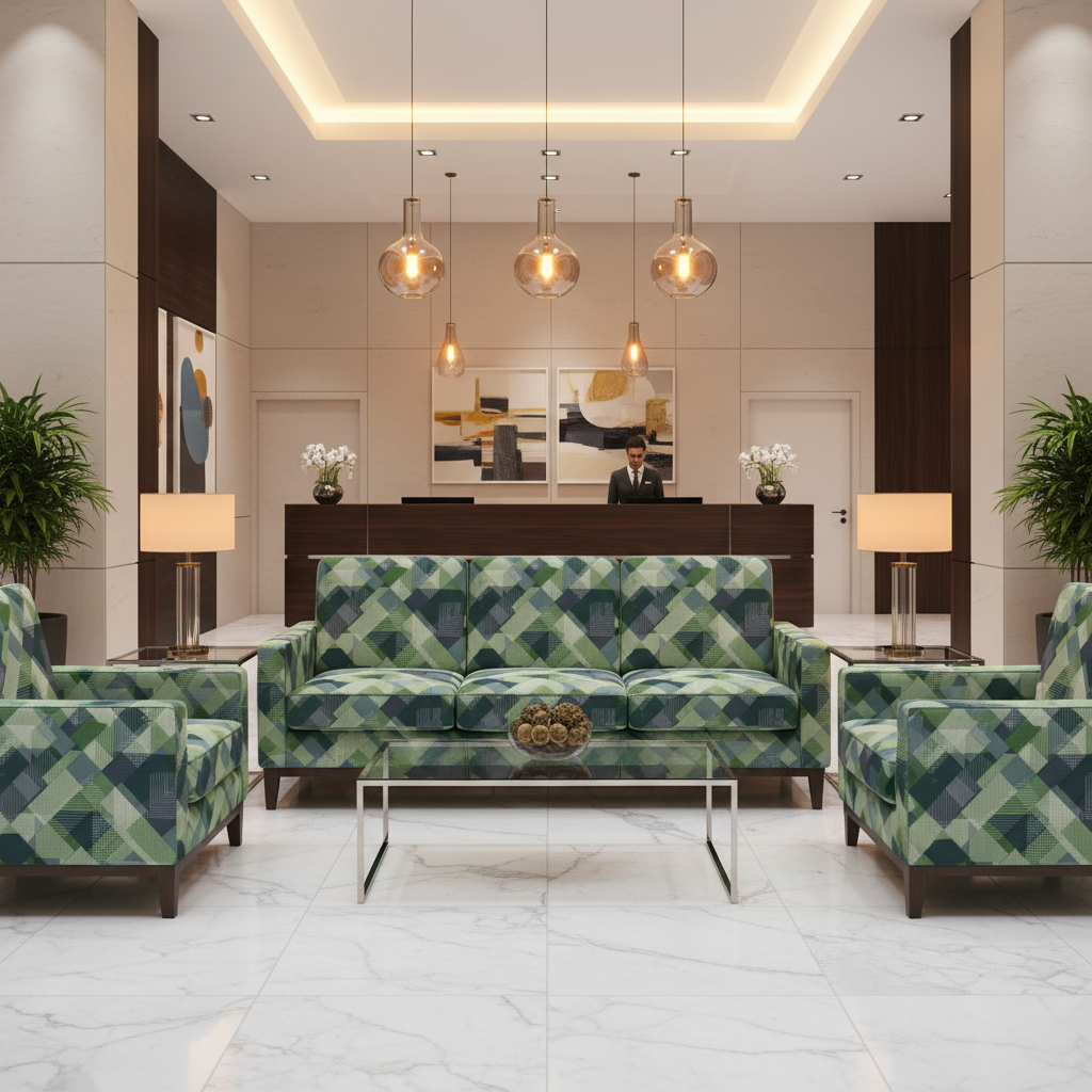 Trellis Bay - Pistachio Upholstered Sofa | Architectural Fabrics