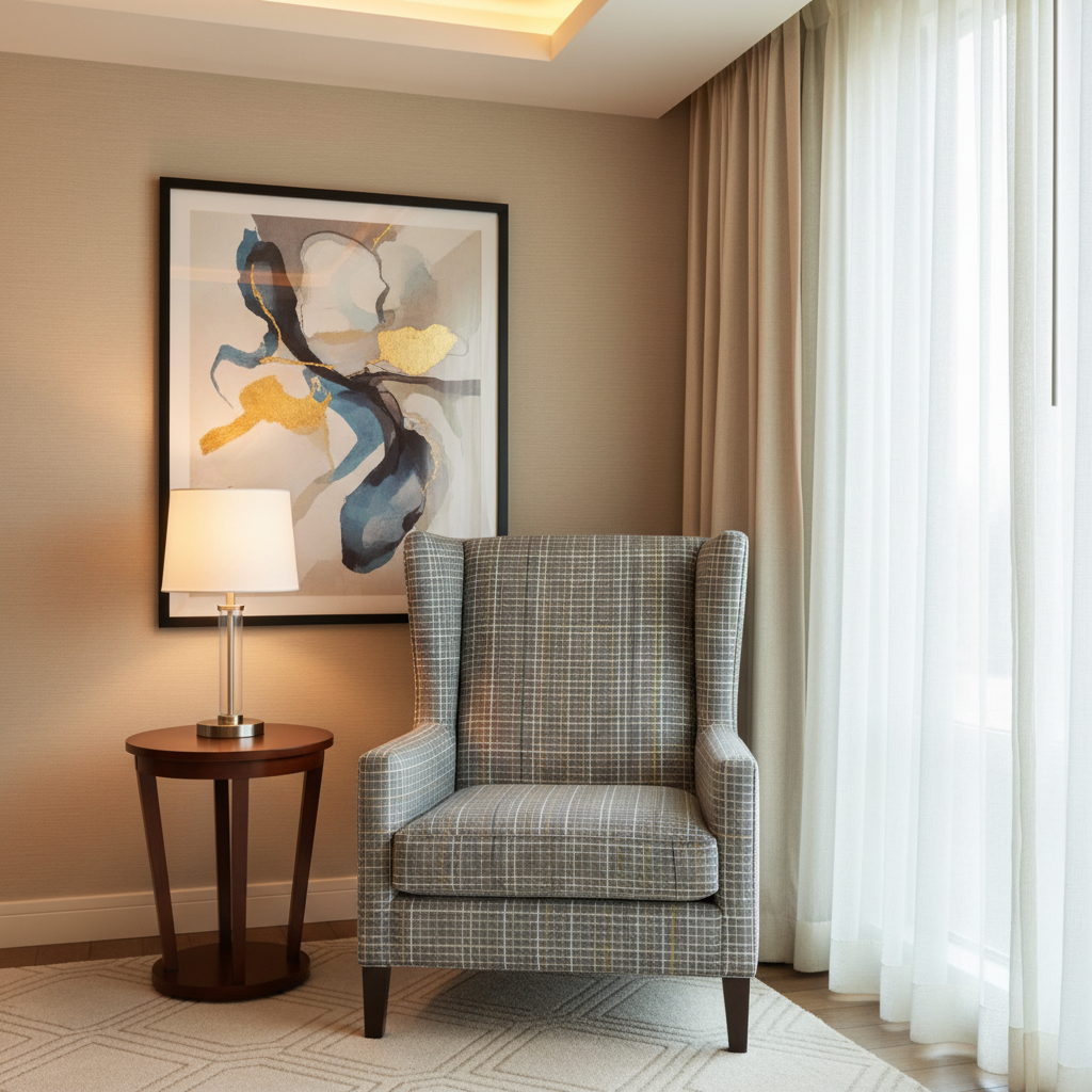 Stingray City - Flannel Upholstered Chair | Architectural Fabrics