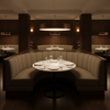 Smooth Pebble Grain Muted Taupe Upholstered Banquette | Architectural Fabrics