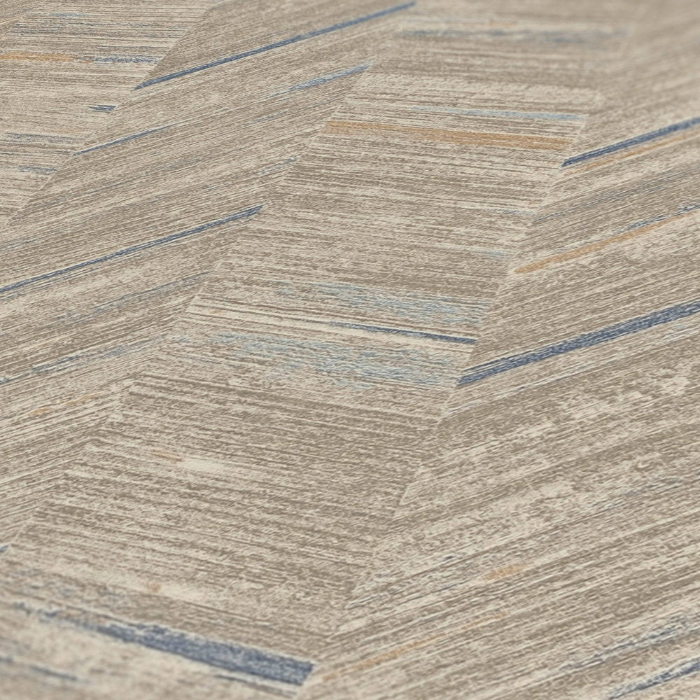 Geo Effect Beige Wallcovering | AS Creation