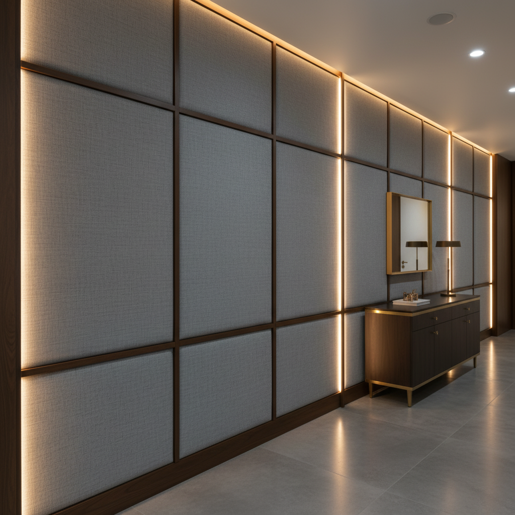 Aspect - Ironwood Performance Polyurethane Upholstered Wall Panel | Architectural Fabrics