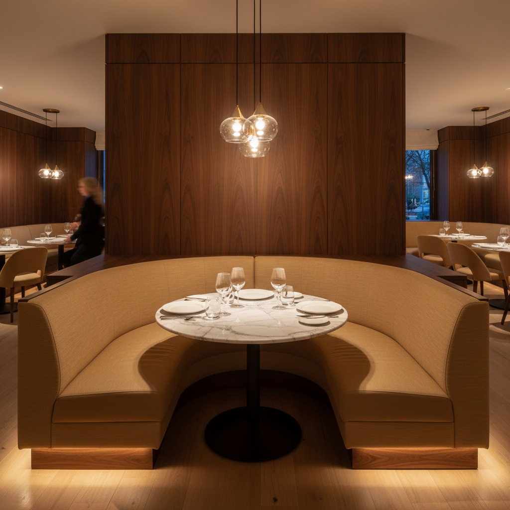 Soper Hole - Kilimanjaro Upholstered Banquette | Architectural Fabrics