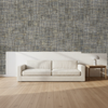 Montauk Paperweave Multi Gray Wallcovering | Phillipe Romano room setting