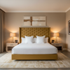 Tres Palmas - Honeycomb Upholstered Headboard | Architectural Fabrics