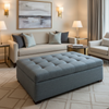Rattan Bay - Asteroid Upholstered Ottoman | Architectural Fabrics