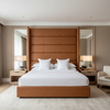 Waterfall Bay - Persimmon Upholstered Headboard | Architectural Fabrics