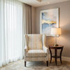 Stingray City - Parchment Upholstered Chair | Architectural Fabrics