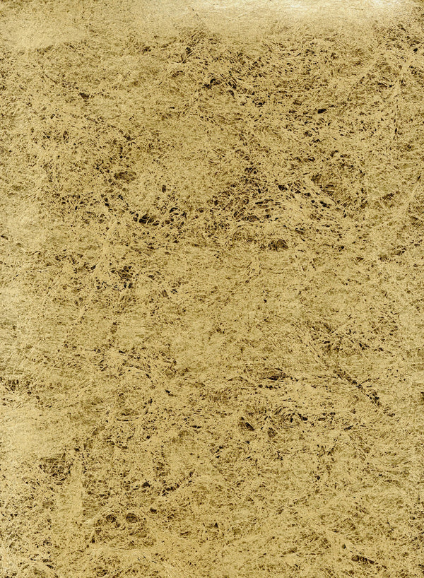 Captiva-Tan Metal Leaf Wallcovering | Phillipe Romano
