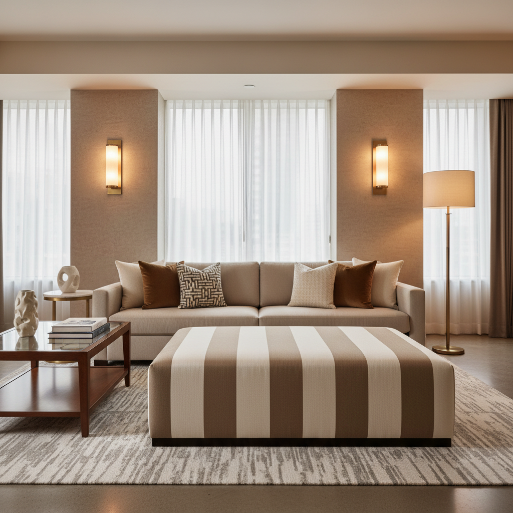 Dale City Flawless Upholstered Ottoman | Architectural Fabrics