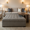Bellevue - Bellevue Tekloom Performance Upholstered Ottoman | Architectural Fabrics