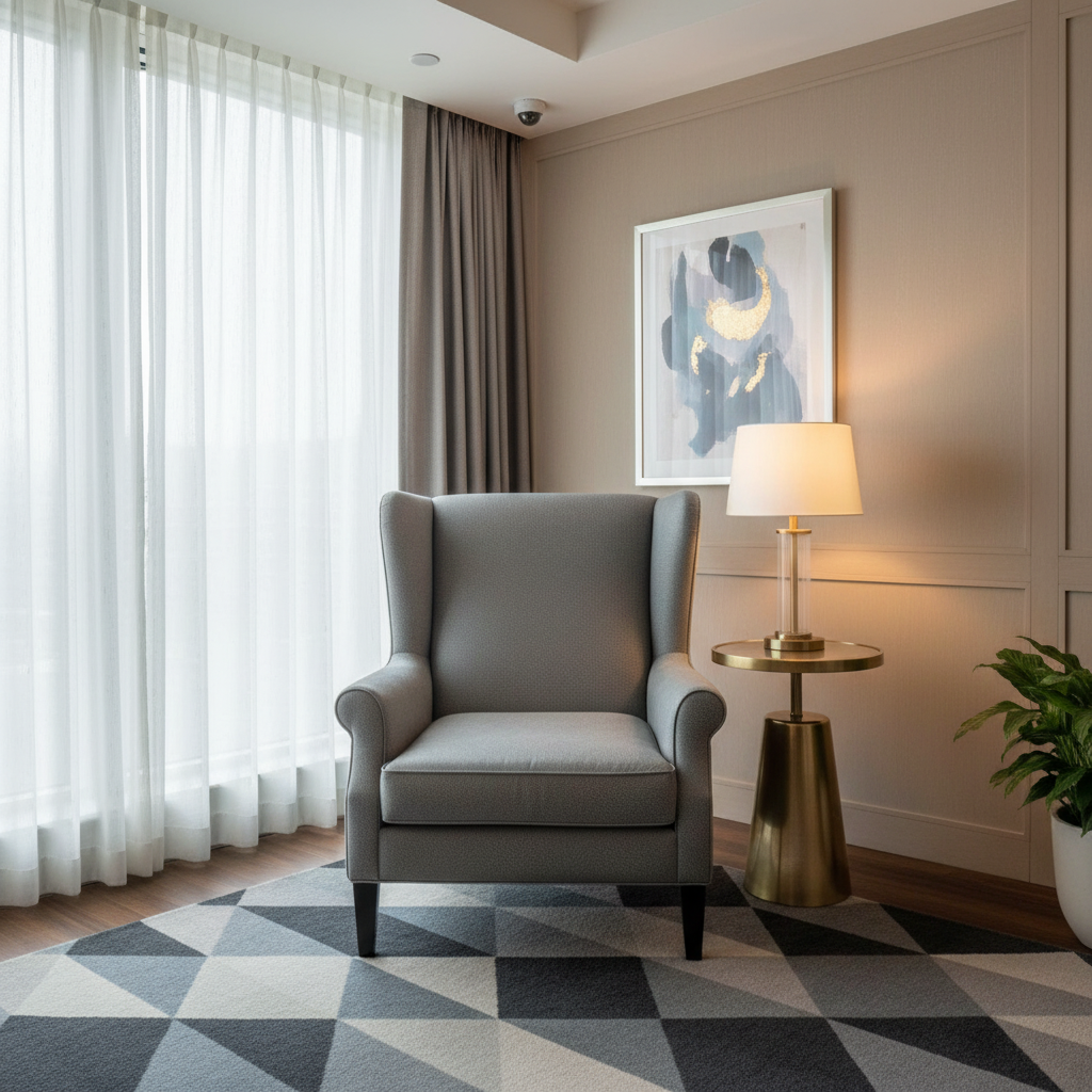 Quintana Bay - Graphite Upholstered Chair | Architectural Fabrics