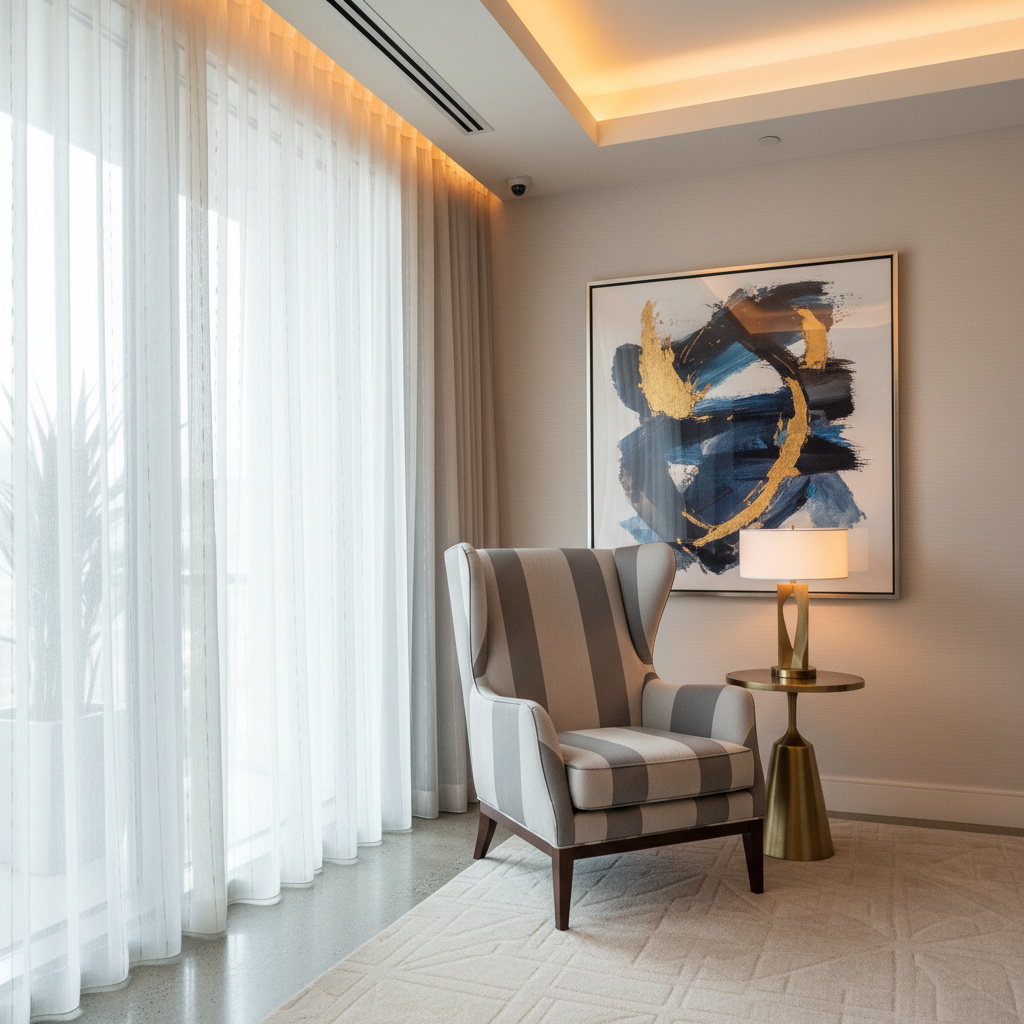 Bedford Cream Upholstered Chair | Architectural Fabrics