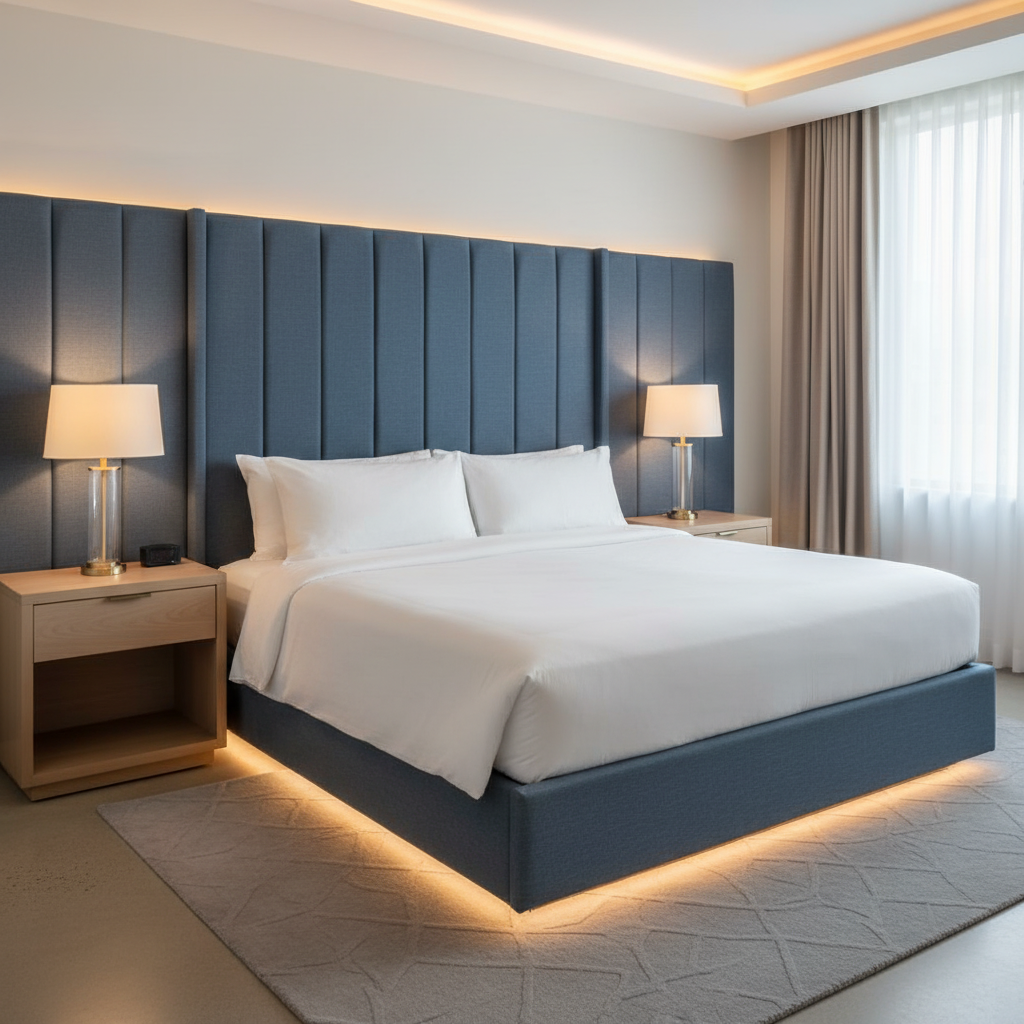 Linen Island - Reef Upholstered Headboard | Architectural Fabrics
