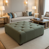 Aarden - Woodland Silicone Hybrid Upholstered Ottoman | Architectural Fabrics