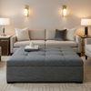 Azores - Azores Tekloom Performance Upholstered Ottoman | Architectural Fabrics