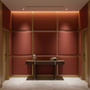Smooth Solid Color Rustic Sienna Upholstered Wall Panel | Architectural Fabrics