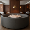 Maya Riviera - Ash Upholstered Banquette | Architectural Fabrics