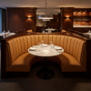 Norman Island - Caramel Upholstered Banquette | Architectural Fabrics