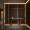 Tres Palmas - Dk. Espresso Upholstered Wall Panel | Architectural Fabrics