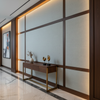 Woven Linen Texture Soft Gray Upholstered Wall Panel | Architectural Fabrics