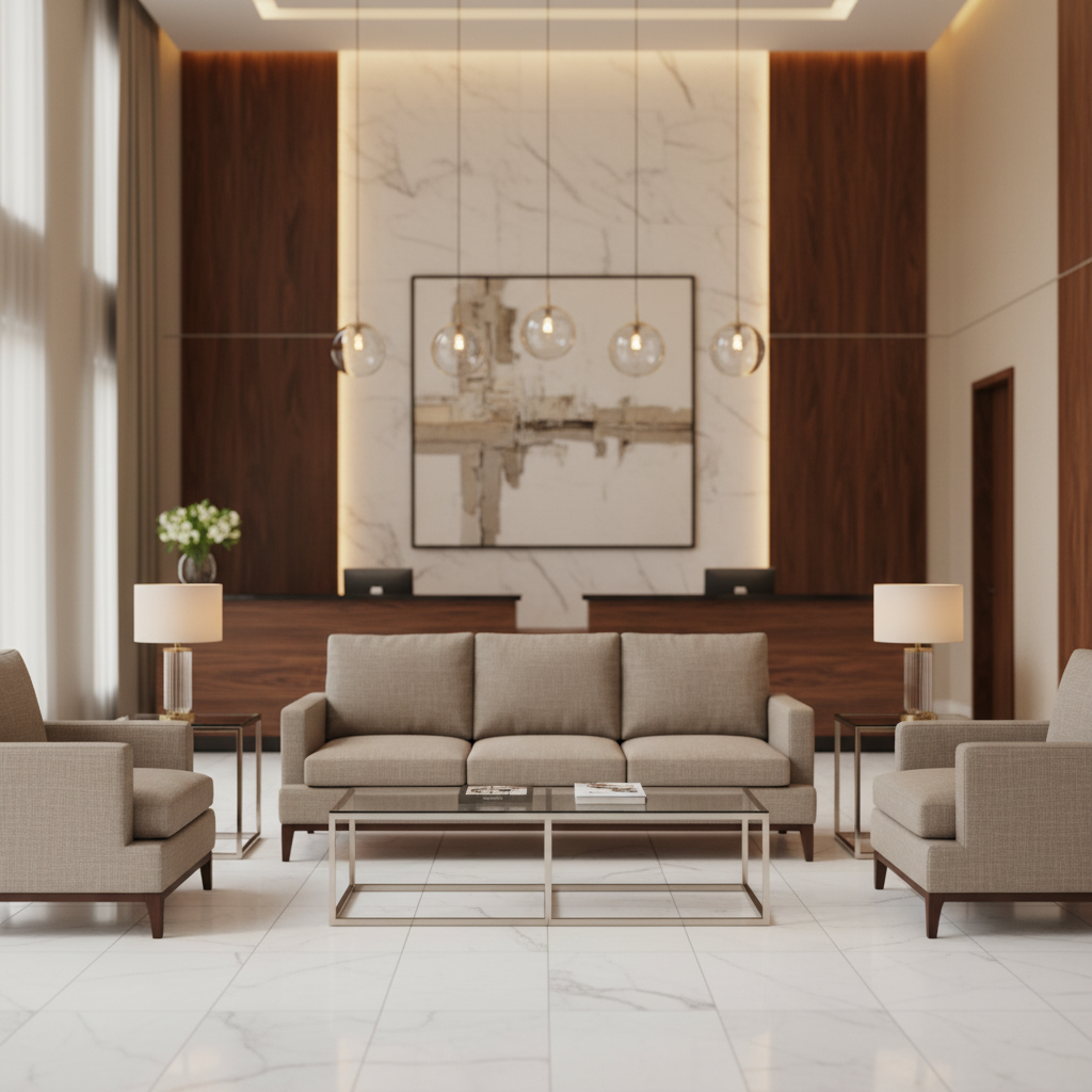 Linen Weave Texture Soft Taupe Upholstered Sofa | Architectural Fabrics