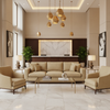 Nassau Gold - Shell Upholstered Sofa | Architectural Fabrics