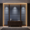 Algiers - Twilight Blue Performance Vinyl Upholstered Wall Panel | Architectural Fabrics