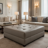 Luxury Cay - Gust Upholstered Ottoman | Architectural Fabrics