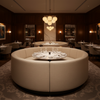 Soper Hole - Ivory Upholstered Banquette | Architectural Fabrics