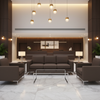 Smooth Subtle Grain Deep Chocolate Upholstered Sofa | Architectural Fabrics