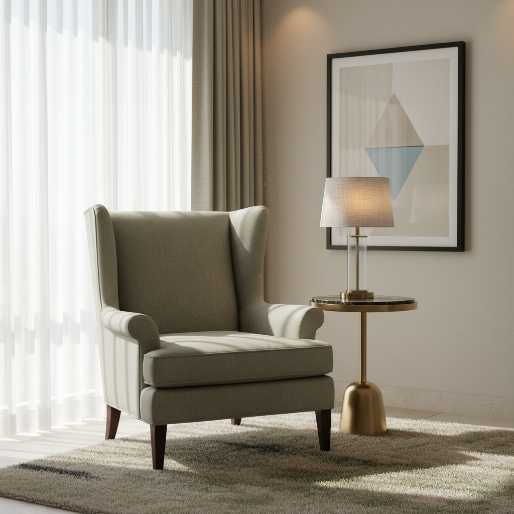 Kralendijk - Jade Upholstered Chair | Architectural Fabrics