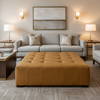 Triangle Reef - Saddle Upholstered Ottoman | Architectural Fabrics