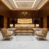 Silver Bank - Ochre Upholstered Sofa | Architectural Fabrics