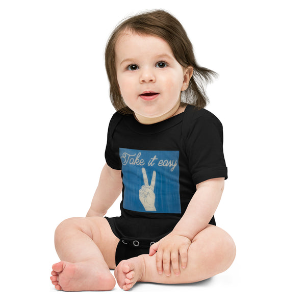 Take it Easy Baby Short Sleeve One Piece