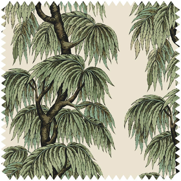 Babylon Cotton Linen Papyrus / Willow, Yard Wallcoverings | Newwall