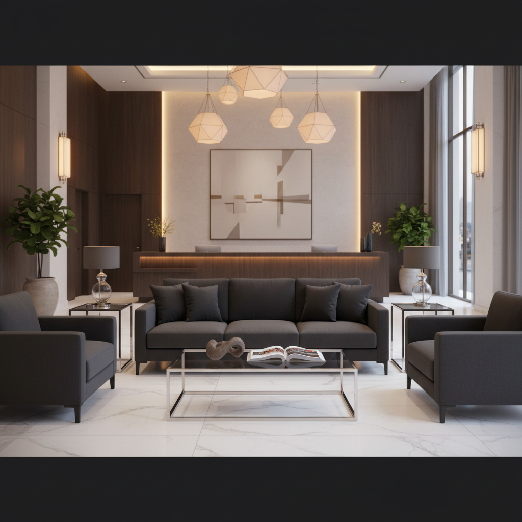 Smooth Matte Finish Deep Charcoal Upholstered Sofa | Architectural Fabrics
