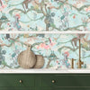 Balancing Act Green Sky Wallpaper | Brand McKenzie