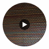Balihala Horizontal GrassCloth Multi Color | Phillipe Romano Circular Swatch | DW